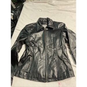 Vintage Leather Women Jacket Size XS